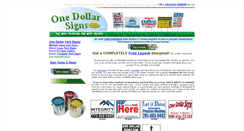 Desktop Screenshot of onedollarsigns.com